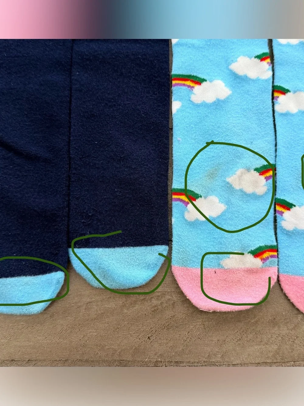 Colorful Unicorn & Rainbow Knee-High Socks (5 sets)